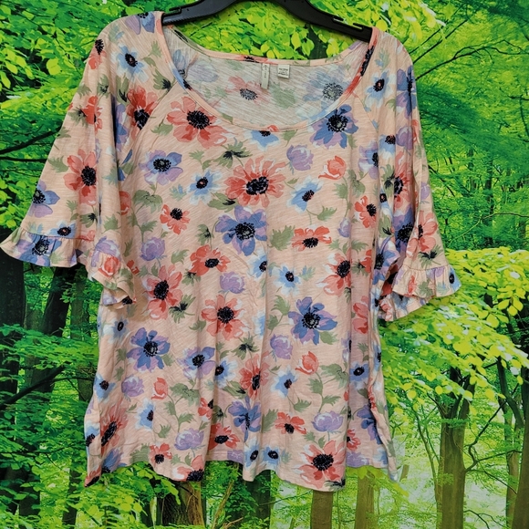 Est. 1946 Tops - (3327-3) EST 1946 Top, 18/20W. Pink/purple,